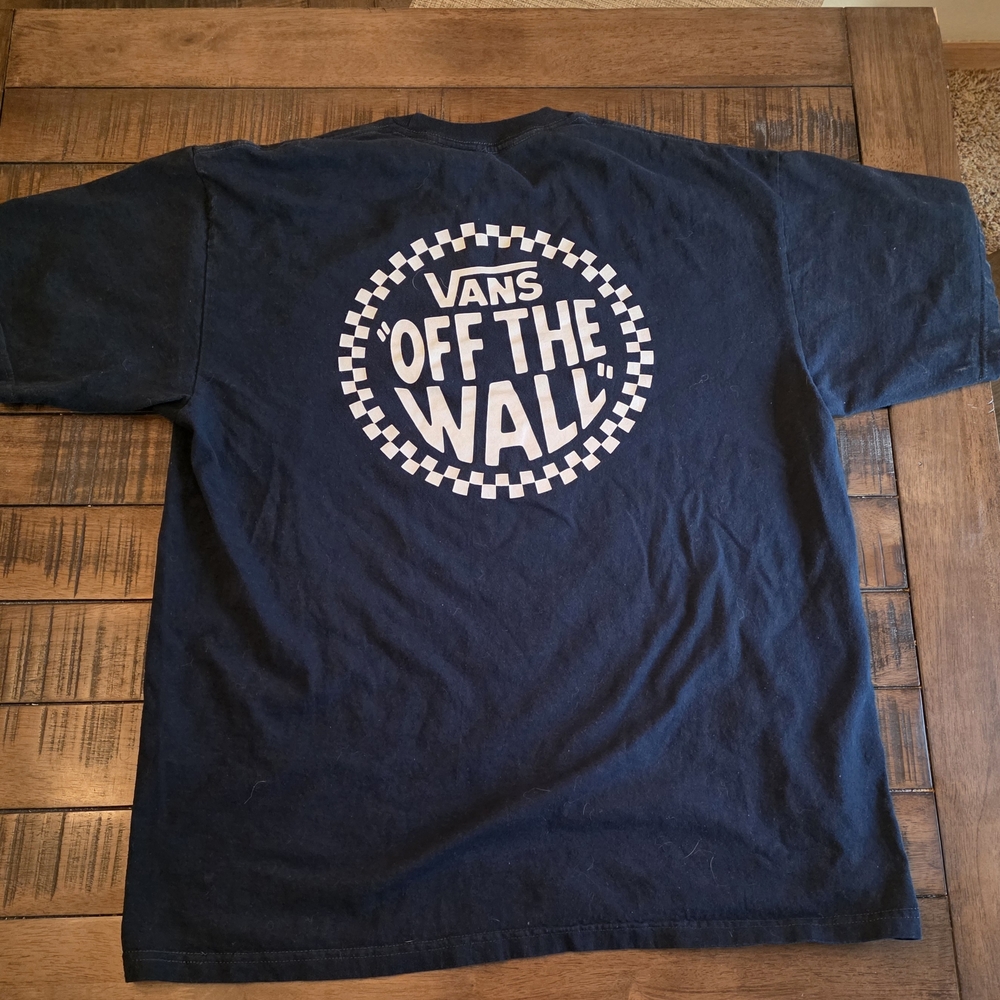Vans 'Off The Wall' Navy T-Shirt